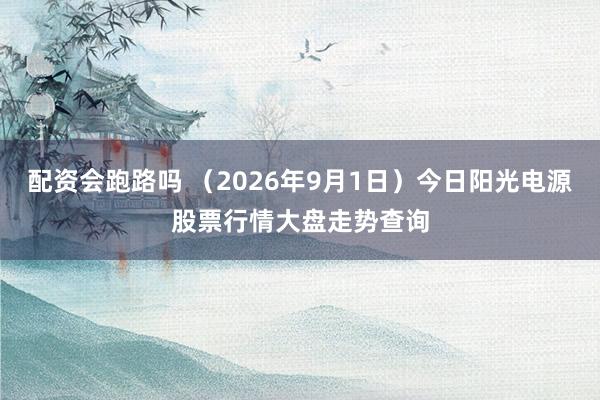 配资会跑路吗 （2026年9月1日）今日阳光电源股票行情大盘走势查询
