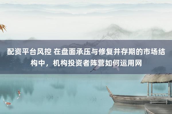 配资平台风控 在盘面承压与修复并存期的市场结构中，机构投资者阵营如何运用网